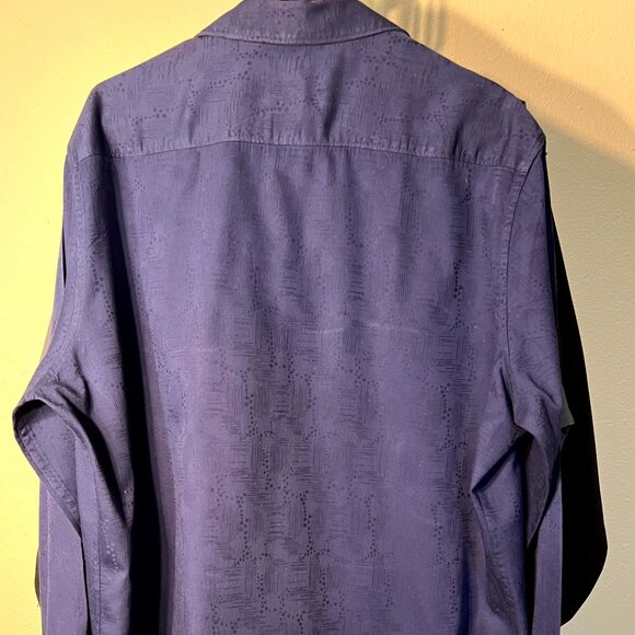 Robert Graham Classic Fit Royal Purple Cotton Long-Sleeve Button-Up SZ 2XL - Picture 7 of 7